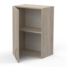 Wandhängeschrank >Paprika< in SONOMA EICHE/BETON     - 50x70x30cm (BxHxT)