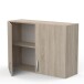 Wandhängeschrank >Paprika< in SONOMA EICHE/BETON     - 100x70x30cm (BxHxT)