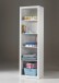 Regal >ROBIN< in Weiß aus MDF - 60x204x40cm (BxHxT)
