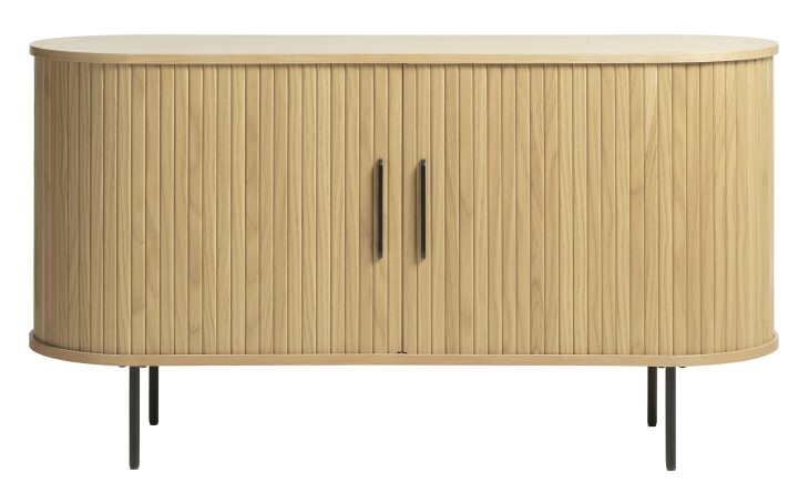 Sideboard >Nerja< in Eiche furniert - 140x76x45 (BxHxT)
