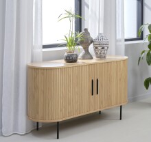 Sideboard >Nerja< in Eiche furniert - 140x76x45 (BxHxT)