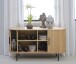 Sideboard >Nerja< in Eiche furniert - 140x76x45 (BxHxT)