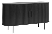 Sideboard >Nerja< in Schwarz - 140x76x45 (BxHxT)