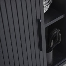 Highboard >Nerja< in Schwarz  - 100x118x45 (BxHxT)
