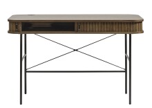 Schreibtisch >Nerja< in Eiche braun furniert - 120x75x60 (BxHxT)