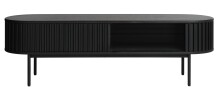 TV-Schrank >Salou< in Schwarz Lackiert - 160x48x45 (BxHxT)