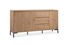 Wohnzimmer-Set >Korsika< (3 teilig) in Artisan
