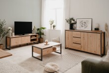 Wohnzimmer-Set >Arvada< (3 teilig) in Artisan Eiche...