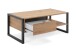 Wohnzimmer-Set >Arvada< (3 teilig) in Artisan Eiche / Anthrazit aus MDF
