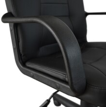 Bürostuhl >Menelas< in schwarz - 60x101x58cm (BxHxT)