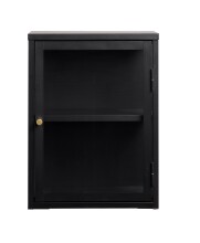 Vitrine >Calella< in Schwarz - 45x60x25 (BxHxT)