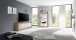 TV-Board >Belinda< in Eiche Cadiz / Weiss - 210x66x43cm (BxHxT)