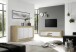 Sideboard >Belinda< in Eiche Cadiz / Weiss - 160x86x43cm (BxHxT)