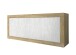 Sideboard >Belinda< in Eiche Cadiz / Weiss - 207x86x43cm (BxHxT)