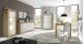 Sideboard >Belinda< in Eiche Cadiz / Weiss - 210x86x43cm (BxHxT)