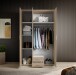 Kleiderschrank >Paul< in Eiche Sonoma Nachbildung - 120x195x55cm (BxHxT)
