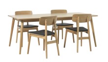 Esstisch >Blanes< in Klar Lackiert - 190x75x90 (BxHxT)
