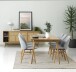 Esstisch >Blanes< in Klar Lackiert - 190x75x90 (BxHxT)