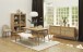Bank >Blanes< in Klar Lackiert - 150x45x35 (BxHxT)