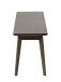 Bank >Blanes< in Smoked Klar Lackiert - 150x45x35 (BxHxT)