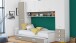 Einzelbett >Tidy< in matt weiss aus Holzwerkstoff - 94x42x203cm (BxHxT)