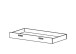 Bettschubkasten >Tidy< in Matt weiss/ton aus Holzwerkstoff - 198x22x93cm (BxHxT)