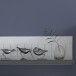 Wandboard >MIAMI< in Weiß/Grau aus Holz - 179x28x25,5cm (BxHxT)