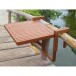 Balkonhängetisch >Berkeley< in braun aus Holz - 60x44x65cm (BxHxT)