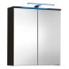 Badezimmerspiegelschrank >Spice< in Schwarz matt - 60x67x20 (BxHxT)