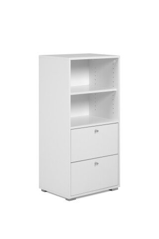 Regal >Fyn< in Weiß - 46x96,5x33,5cm (BxHxT)