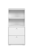 Regal >Fyn< in Weiß - 46x96,5x33,5cm (BxHxT)