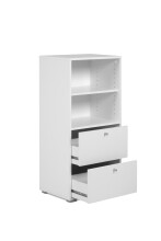 Regal >Fyn< in Weiß - 46x96,5x33,5cm (BxHxT)