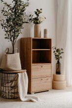 Regal >Fyn< in Artisan Oak - 46x96,5x33,5cm (BxHxT)