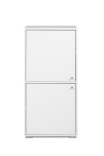Aktenschrank >Fyn< in weiß - 46x96,5x33,5cm...
