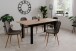 Polsterstuhl >Anya< (4er Set) in Holzoptik / Cord grau - 43x83x50 (BxHxT)