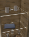 LED Glaskantenbeleuchtung >Hartford< in Kaltweiss - 6x1,1x2,2 (BxHxT)