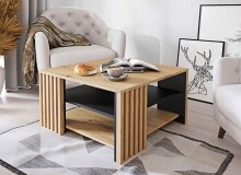 Couchtisch >Cardigan< in Artisan Eiche / Schwarz -...