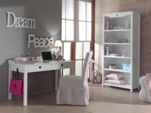 Jugendzimmer-Set >AMORI< in Weiß aus Massiv...