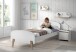 Wandregal >KIDDY< in weiß aus Massiv Kiefer und MDF - 65x25x22cm (BxHxT)