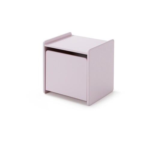 Nachtkonsole >KIDDY< in rosa aus MDF - 40x41x36cm (BxHxT)