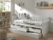Funktionsbett >FRITZ< in Kiefer massiv weiß lackiert - 211,2x85,5x97,8 (BxHxT)