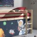 Hängeregal >PINO< in Kiefer massiv natur lackiert - 79,2x9,3x21,2 (BxHxT)