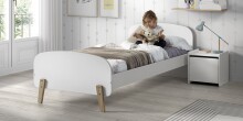 Kinderbett >KIDDY< in weiß aus Massiv Kiefer...