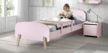 Kinderbett >KIDDY< in rosa aus Massiv Kiefer und...