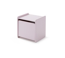 Kinderbett >KIDDY< in rosa aus Massiv Kiefer und MDF - 205,5x72,5x95cm (BxHxT)