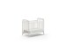 Babybett >BRONXX< in Weiss matt aus Metall - 130,7x102,2x71cm (BxHxT)