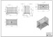 Babybett >BRONXX< in Weiss matt aus Metall - 130,7x102,2x71cm (BxHxT)