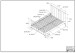Metallbett >BRONXX< in Weiss matt aus Metall - 146,5x110x207cm (BxHxT)