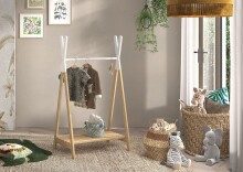 Kleiderständer >KIDDY< in Natur-Weiß -...