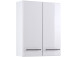 Hängeschrank >Parma< in Weiß/Hochglanz aus MDF - 50x64x20cm (BxHxT)